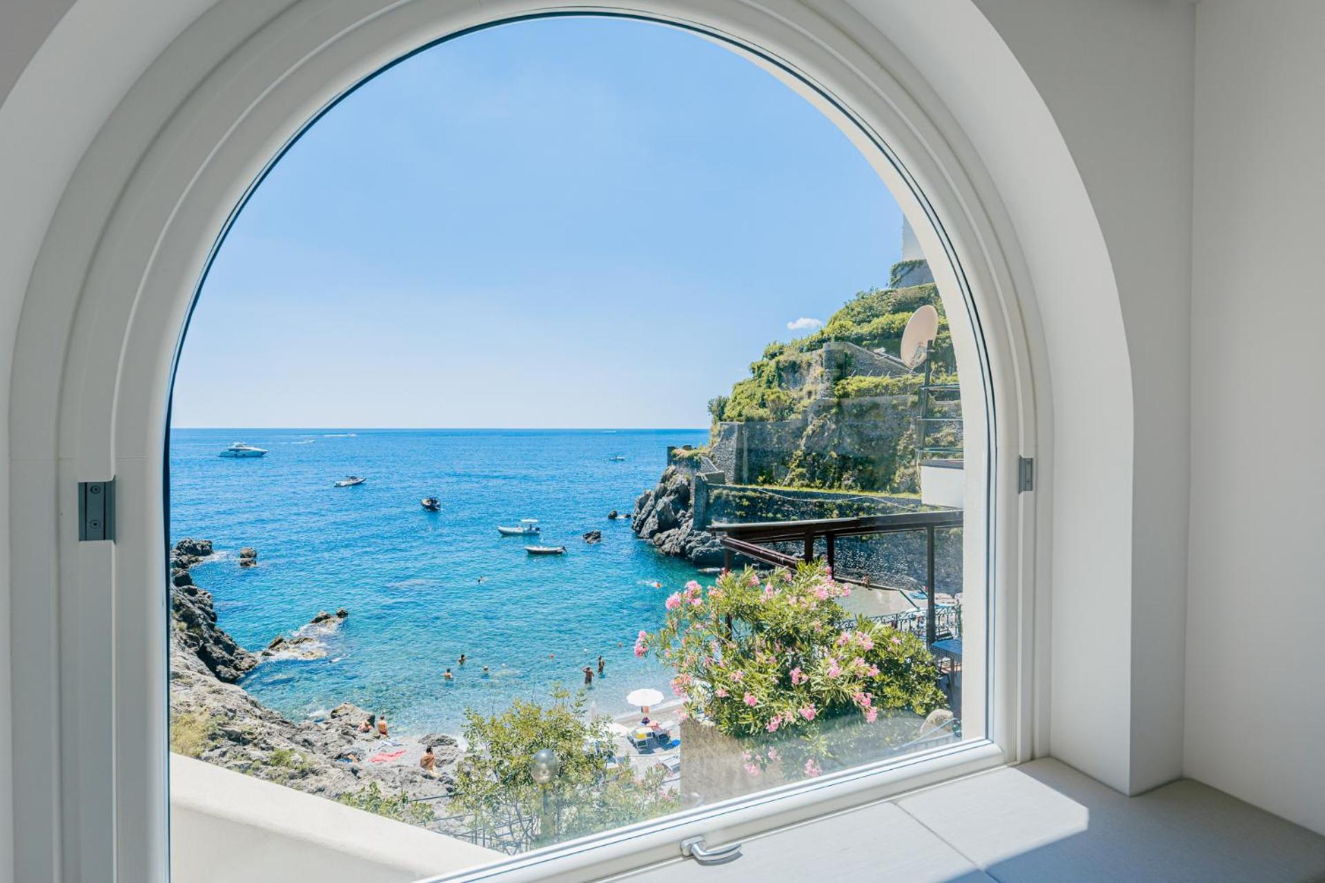 Acquachiara Seaside Luxury Villa In Amalfi Coast Maiori Exterior photo