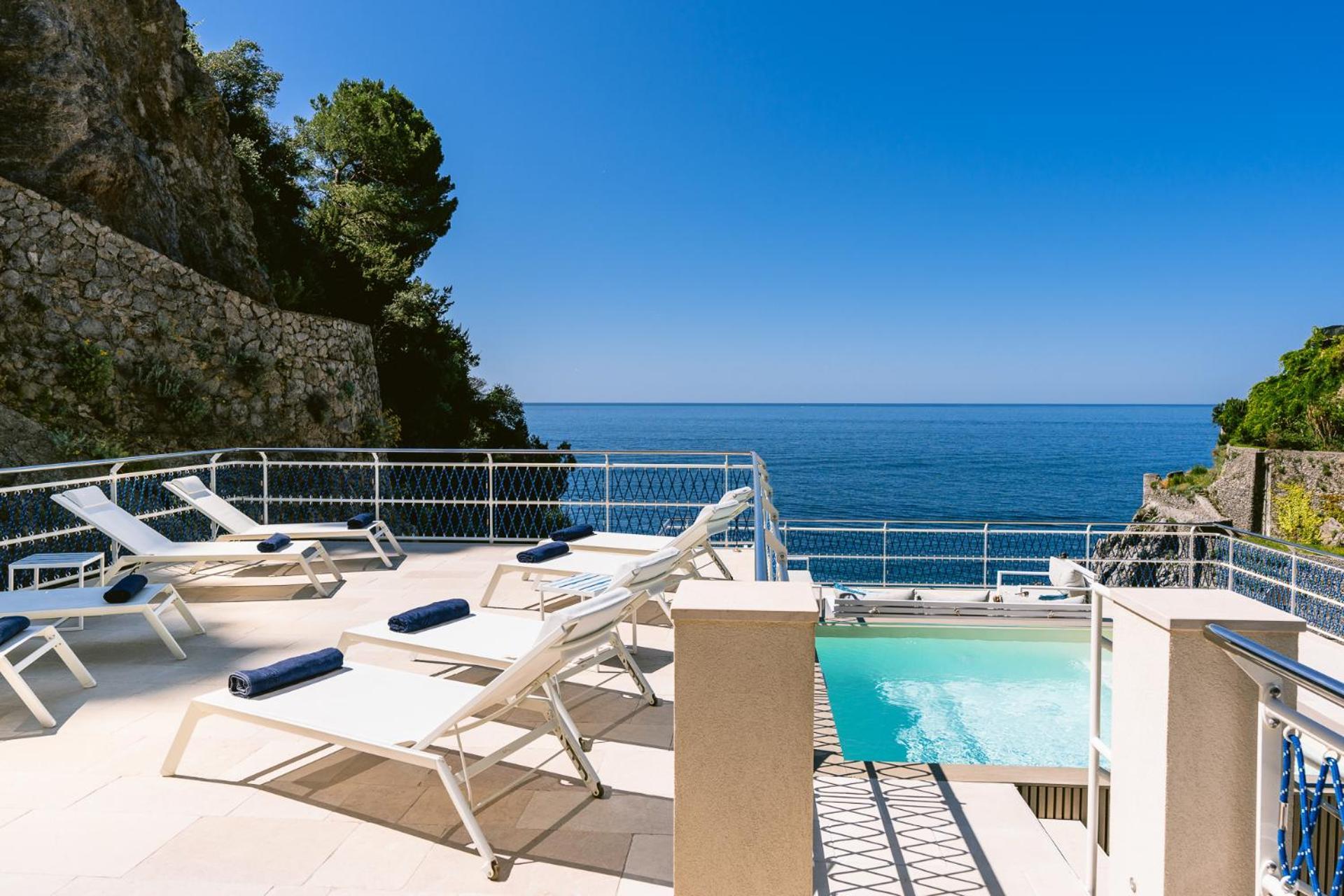 Acquachiara Seaside Luxury Villa In Amalfi Coast Maiori Exterior photo
